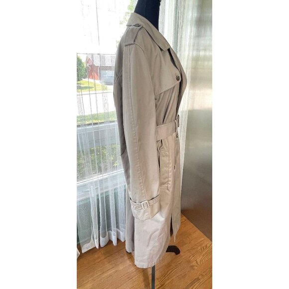 Vintage 1980s Pierre Cardin tan trench coat, gender neutral, (Medium) - Picture 6 of 9